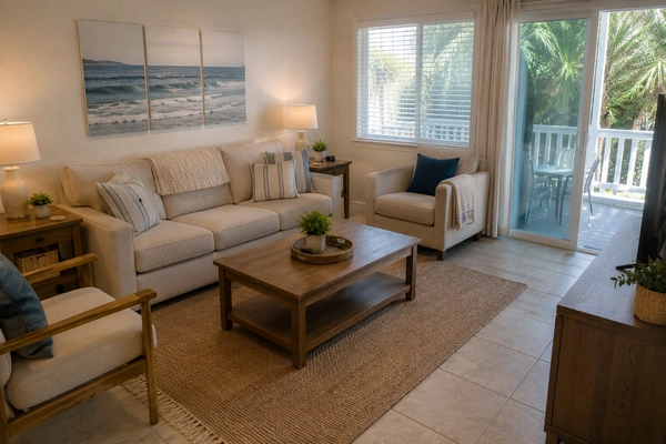 A freshly cleaned vacation home serviced by professional cleaning services in Rancho Mirage, California.