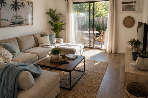 A professionally cleaned vacation home in Thousand Palms, California.